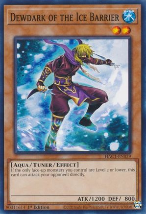 Dewdark of the Ice Barrier (HAC1-EN039) - Hidden Arsenal: Chapter 1 1st Edition - Premium Yugioh Single from Konami - Just $0.25! Shop now at Game Crave Tournament Store