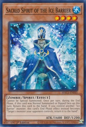 Sacred Spirit of the Ice Barrier (HAC1-EN045) - Hidden Arsenal: Chapter 1 1st Edition - Premium Yugioh Single from Konami - Just $0.25! Shop now at Game Crave Tournament Store