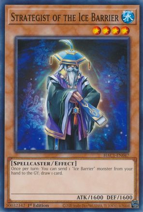 Strategist of the Ice Barrier (HAC1-EN047) - Hidden Arsenal: Chapter 1 1st Edition - Premium Yugioh Single from Konami - Just $0.25! Shop now at Game Crave Tournament Store