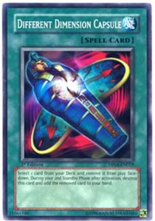 Different Dimension Capsule (DP04-EN019) - Duelist Pack 4: Zane Truesdale 1st Edition - Premium Yugioh Single from Konami - Just $0.09! Shop now at Game Crave Tournament Store