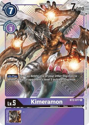 Kimeramon - BT2-077 (Official Tournament Pack Vol.4) (BT2-077) - Release Special Booster Foil - Premium Digimon Single from Bandai - Just $0.12! Shop now at Game Crave Tournament Store
