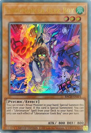 Libromancer Geek Boy (Premier Edition) (BACH-ENSP1) - Battle of Chaos Limited - Premium Yugioh Single from Konami - Just $2.07! Shop now at Game Crave Tournament Store