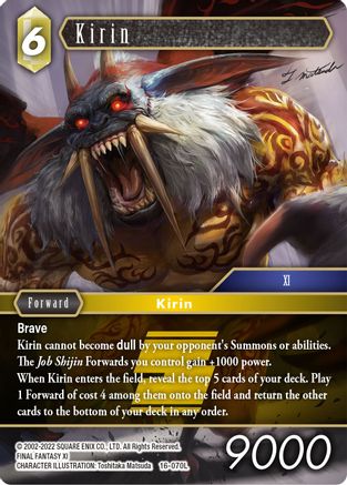 Kirin (EMISSARIES OF LIGHT) Foil - Premium Final Fantasy Single from Emissaries of Light - Just $2.55! Shop now at Game Crave Tournament Store