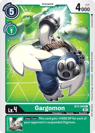 Gargomon - BT3-048 (Winner Pack Next Adventure) (BT3-048) - Release Special Booster - Premium Digimon Single from Bandai - Just $2.74! Shop now at Game Crave Tournament Store