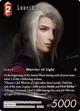 Luneth (Full Art) (EMISSARIES OF LIGHT) Foil - Premium Final Fantasy Single from Emissaries of Light - Just $5.71! Shop now at Game Crave Tournament Store