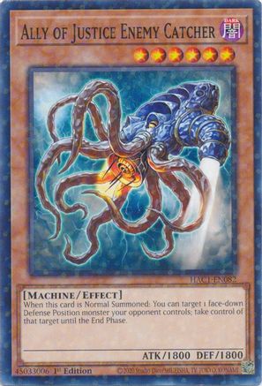 Ally of Justice Enemy Catcher (Duel Terminal) (HAC1-EN082) - Hidden Arsenal: Chapter 1 1st Edition - Premium Yugioh Single from Konami - Just $0.25! Shop now at Game Crave Tournament Store