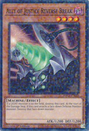 Ally of Justice Reverse Break (Duel Terminal) (HAC1-EN085) - Hidden Arsenal: Chapter 1 1st Edition - Premium Yugioh Single from Konami - Just $0.25! Shop now at Game Crave Tournament Store