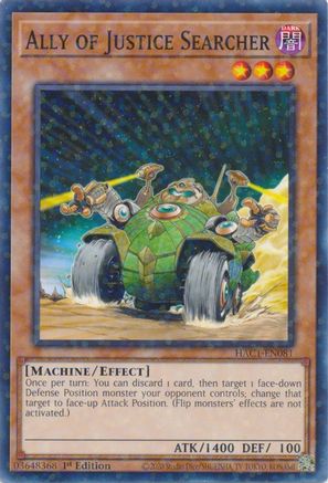 Ally of Justice Searcher (Duel Terminal) (HAC1-EN081) - Hidden Arsenal: Chapter 1 1st Edition - Premium Yugioh Single from Konami - Just $0.25! Shop now at Game Crave Tournament Store