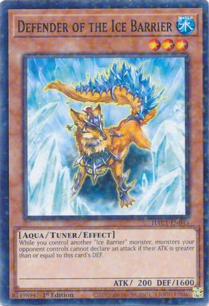 Defender of the Ice Barrier (Duel Terminal) (HAC1-EN043) - Hidden Arsenal: Chapter 1 1st Edition - Premium Yugioh Single from Konami - Just $0.26! Shop now at Game Crave Tournament Store
