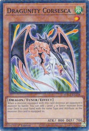 Dragunity Corsesca (Duel Terminal) (HAC1-EN158) - Hidden Arsenal: Chapter 1 1st Edition - Premium Yugioh Single from Konami - Just $0.25! Shop now at Game Crave Tournament Store