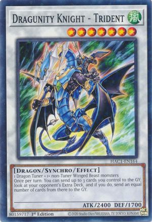 Dragunity Knight - Trident (Duel Terminal) (HAC1-EN164) - Hidden Arsenal: Chapter 1 1st Edition - Premium Yugioh Single from Konami - Just $0.34! Shop now at Game Crave Tournament Store