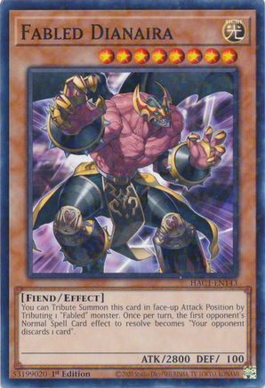 Fabled Dianaira (Duel Terminal) (HAC1-EN143) - Hidden Arsenal: Chapter 1 1st Edition - Premium Yugioh Single from Konami - Just $0.25! Shop now at Game Crave Tournament Store