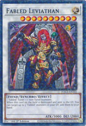 Fabled Leviathan (Duel Terminal) (HAC1-EN145) - Hidden Arsenal: Chapter 1 1st Edition - Premium Yugioh Single from Konami - Just $0.26! Shop now at Game Crave Tournament Store