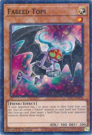 Fabled Topi (Duel Terminal) (HAC1-EN130) - Hidden Arsenal: Chapter 1 1st Edition - Premium Yugioh Single from Konami - Just $0.28! Shop now at Game Crave Tournament Store