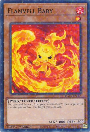 Flamvell Baby (Duel Terminal) (HAC1-EN068) - Hidden Arsenal: Chapter 1 1st Edition - Premium Yugioh Single from Konami - Just $0.26! Shop now at Game Crave Tournament Store