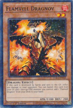 Flamvell Dragnov (Duel Terminal) (HAC1-EN065) - Hidden Arsenal: Chapter 1 1st Edition - Premium Yugioh Single from Konami - Just $0.25! Shop now at Game Crave Tournament Store