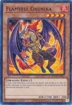 Flamvell Grunika (Duel Terminal) (HAC1-EN067) - Hidden Arsenal: Chapter 1 1st Edition - Premium Yugioh Single from Konami - Just $0.25! Shop now at Game Crave Tournament Store
