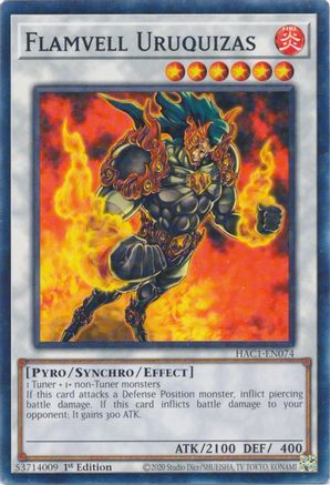 Flamvell Uruquizas (Duel Terminal) (HAC1-EN074) - Hidden Arsenal: Chapter 1 1st Edition - Premium Yugioh Single from Konami - Just $1.98! Shop now at Game Crave Tournament Store