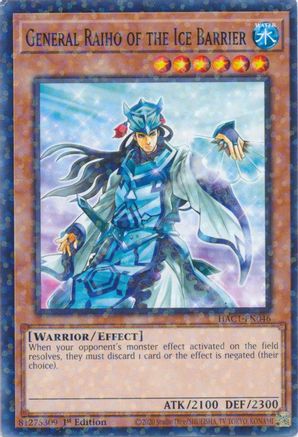 General Raiho of the Ice Barrier (Duel Terminal) (HAC1-EN046) - Hidden Arsenal: Chapter 1 1st Edition - Premium Yugioh Single from Konami - Just $1.14! Shop now at Game Crave Tournament Store
