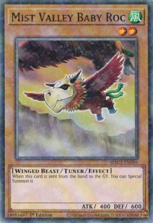 Mist Valley Baby Roc (Duel Terminal) (HAC1-EN059) - Hidden Arsenal: Chapter 1 1st Edition - Premium Yugioh Single from Konami - Just $0.27! Shop now at Game Crave Tournament Store