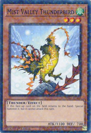 Mist Valley Thunderbird (Duel Terminal) (HAC1-EN056) - Hidden Arsenal: Chapter 1 1st Edition - Premium Yugioh Single from Konami - Just $0.25! Shop now at Game Crave Tournament Store