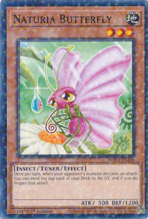 Naturia Butterfly (Duel Terminal) (HAC1-EN108) - Hidden Arsenal: Chapter 1 1st Edition - Premium Yugioh Single from Konami - Just $0.30! Shop now at Game Crave Tournament Store