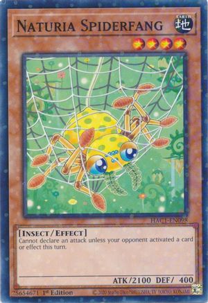 Naturia Spiderfang (Duel Terminal) (HAC1-EN098) - Hidden Arsenal: Chapter 1 1st Edition - Premium Yugioh Single from Konami - Just $0.25! Shop now at Game Crave Tournament Store