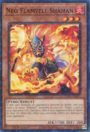 Neo Flamvell Shaman (Duel Terminal) (HAC1-EN071) - Hidden Arsenal: Chapter 1 1st Edition - Premium Yugioh Single from Konami - Just $0.25! Shop now at Game Crave Tournament Store