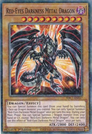 Red-Eyes Darkness Metal Dragon (Duel Terminal) (HAC1-EN017) - Hidden Arsenal: Chapter 1 1st Edition - Premium Yugioh Single from Konami - Just $0.71! Shop now at Game Crave Tournament Store