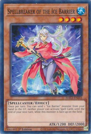Spellbreaker of the Ice Barrier (Duel Terminal) (HAC1-EN041) - Hidden Arsenal: Chapter 1 1st Edition - Premium Yugioh Single from Konami - Just $0.25! Shop now at Game Crave Tournament Store