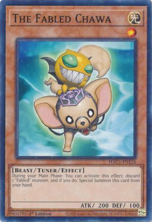 The Fabled Chawa (Duel Terminal) (HAC1-EN136) - Hidden Arsenal: Chapter 1 1st Edition - Premium Yugioh Single from Konami - Just $0.25! Shop now at Game Crave Tournament Store