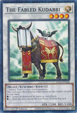 The Fabled Kudabbi (Duel Terminal) (HAC1-EN148) - Hidden Arsenal: Chapter 1 1st Edition - Premium Yugioh Single from Konami - Just $0.25! Shop now at Game Crave Tournament Store