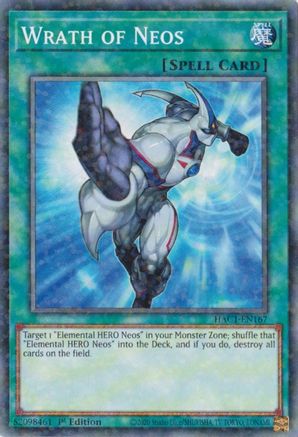 Wrath of Neos (Duel Terminal) (HAC1-EN167) - Hidden Arsenal: Chapter 1 1st Edition - Premium Yugioh Single from Konami - Just $0.25! Shop now at Game Crave Tournament Store