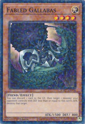 Fabled Gallabas (Duel Terminal) (HAC1-EN126) - Hidden Arsenal: Chapter 1 1st Edition - Premium Yugioh Single from Konami - Just $0.38! Shop now at Game Crave Tournament Store