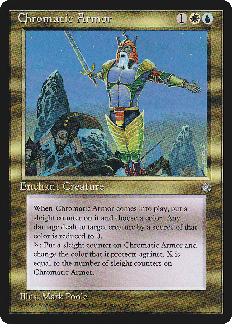 Chromatic Armor (ICE-283) - Ice Age - Premium MTG Single from Wizards of the Coast - Just $0.23! Shop now at Game Crave Tournament Store