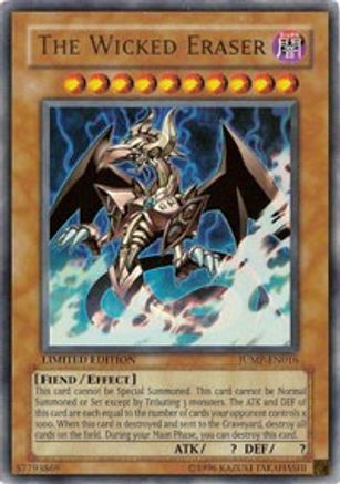 The Wicked Eraser (JUMP-EN016) - Shonen Jump Magazine Promos Limited - Premium Yugioh Single from Konami - Just $1.66! Shop now at Game Crave Tournament Store