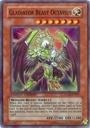 Gladiator Beast Octavius (GLAS-ENSP1) - Sneak Preview Series 3 Limited - Premium Yugioh Single from Konami - Just $1.18! Shop now at Game Crave Tournament Store