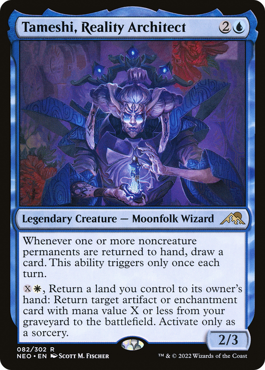 Tameshi, Reality Architect (NEO-082) - Kamigawa: Neon Dynasty Foil - Premium MTG Single from Wizards of the Coast - Just $0.12! Shop now at Game Crave Tournament Store