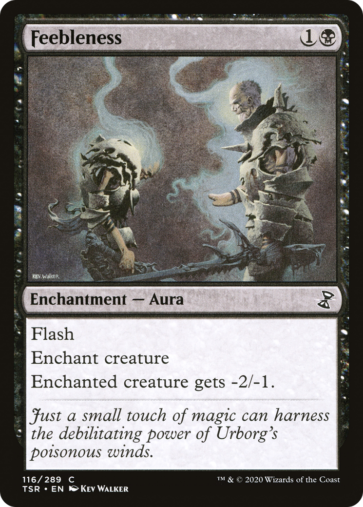 Feebleness (TSR-116) - Time Spiral Remastered - Premium MTG Single from Wizards of the Coast - Just $0.25! Shop now at Game Crave Tournament Store