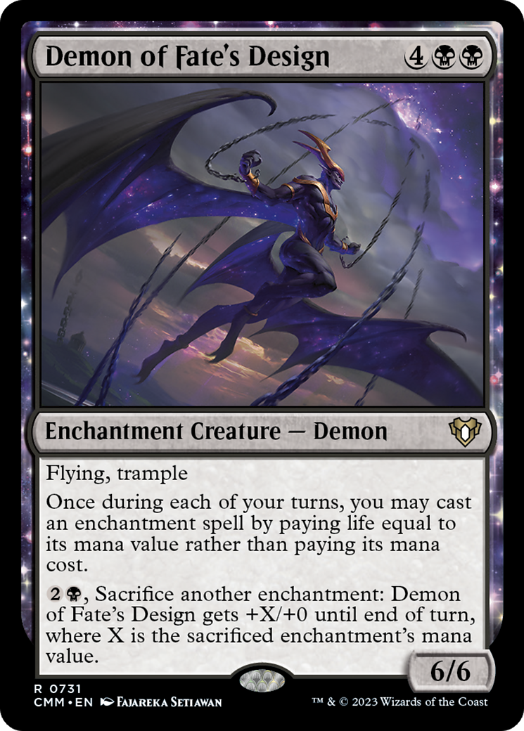 Demon of Fate's Design (CMM-731) - Commander Masters: (nyxtouched) - Premium MTG Single from Wizards of the Coast - Just $0.08! Shop now at Game Crave Tournament Store