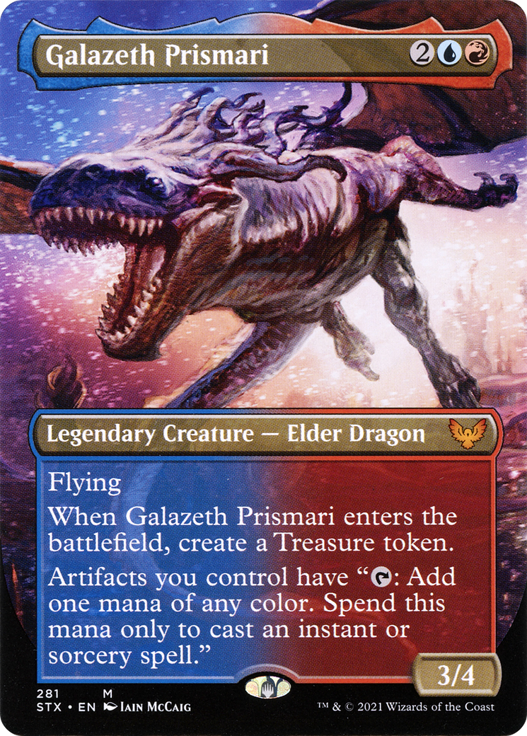 Galazeth Prismari (STX-281) - Strixhaven: School of Mages (Borderless) Foil - Premium MTG Single from Wizards of the Coast - Just $1.97! Shop now at Game Crave Tournament Store
