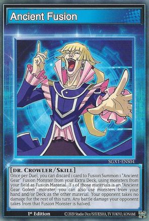 Ancient Fusion (SGX1-ENS04) - Speed Duel GX: Duel Academy Box 1st Edition - Premium Yugioh Single from Konami - Just $0.25! Shop now at Game Crave Tournament Store