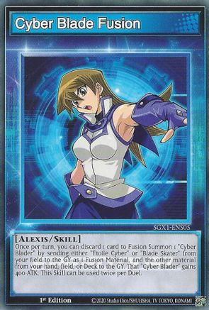 Cyber Blade Fusion (SGX1-ENS05) - Speed Duel GX: Duel Academy Box 1st Edition - Premium Yugioh Single from Konami - Just $0.25! Shop now at Game Crave Tournament Store