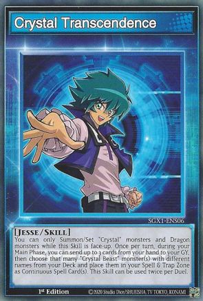 Crystal Transcendence (SGX1-ENS06) - Speed Duel GX: Duel Academy Box 1st Edition - Premium Yugioh Single from Konami - Just $0.25! Shop now at Game Crave Tournament Store