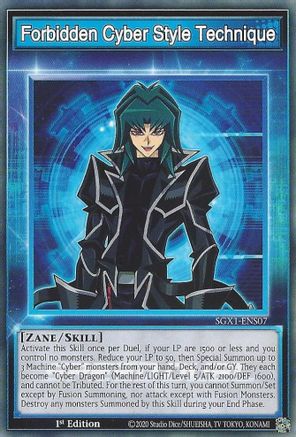 Forbidden Cyber Style Technique (SGX1-ENS07) - Speed Duel GX: Duel Academy Box 1st Edition - Premium Yugioh Single from Konami - Just $0.25! Shop now at Game Crave Tournament Store