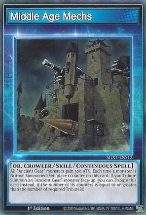 Middle Age Mechs (SGX1-ENS12) - Speed Duel GX: Duel Academy Box 1st Edition - Premium Yugioh Single from Konami - Just $0.25! Shop now at Game Crave Tournament Store