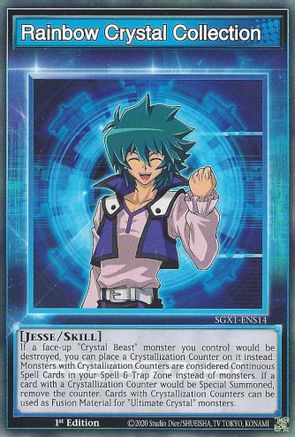 Rainbow Crystal Collection (SGX1-ENS14) - Speed Duel GX: Duel Academy Box 1st Edition - Premium Yugioh Single from Konami - Just $0.25! Shop now at Game Crave Tournament Store