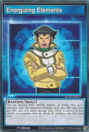 Energizing Elements (SGX1-ENS17) - Speed Duel GX: Duel Academy Box 1st Edition - Premium Yugioh Single from Konami - Just $0.25! Shop now at Game Crave Tournament Store