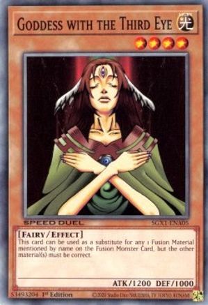 Goddess with the Third Eye (SGX1-ENA05) - Speed Duel GX: Duel Academy Box 1st Edition - Premium Yugioh Single from Konami - Just $0.25! Shop now at Game Crave Tournament Store