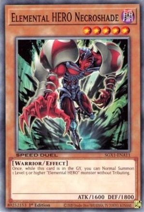 Elemental HERO Necroshade (SGX1-ENA11) - Speed Duel GX: Duel Academy Box 1st Edition - Premium Yugioh Single from Konami - Just $0.24! Shop now at Game Crave Tournament Store